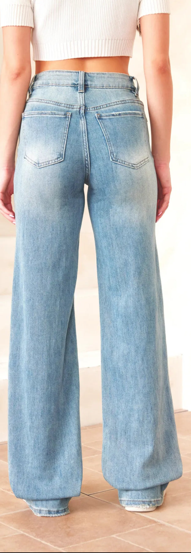 Jean dad fit mid-rise extra long