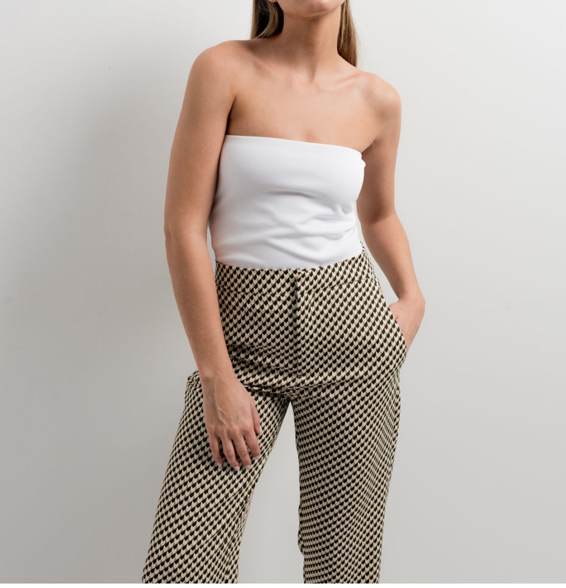 Printed trousers