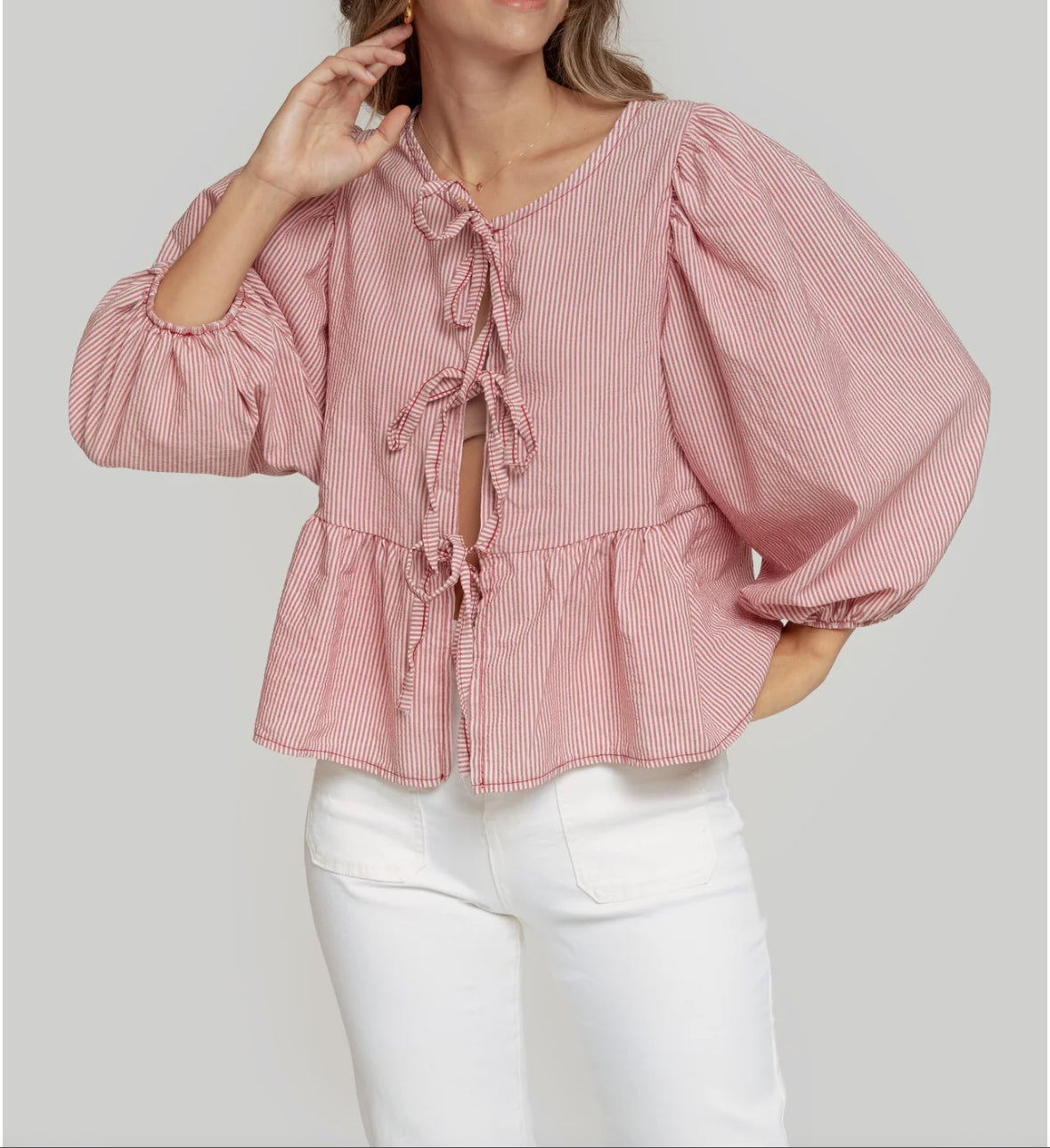Oversized Bow Blouse