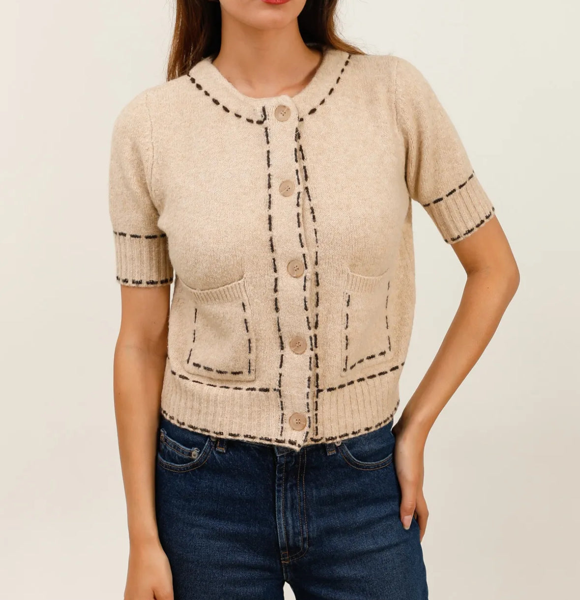 Cardigan short sleeve