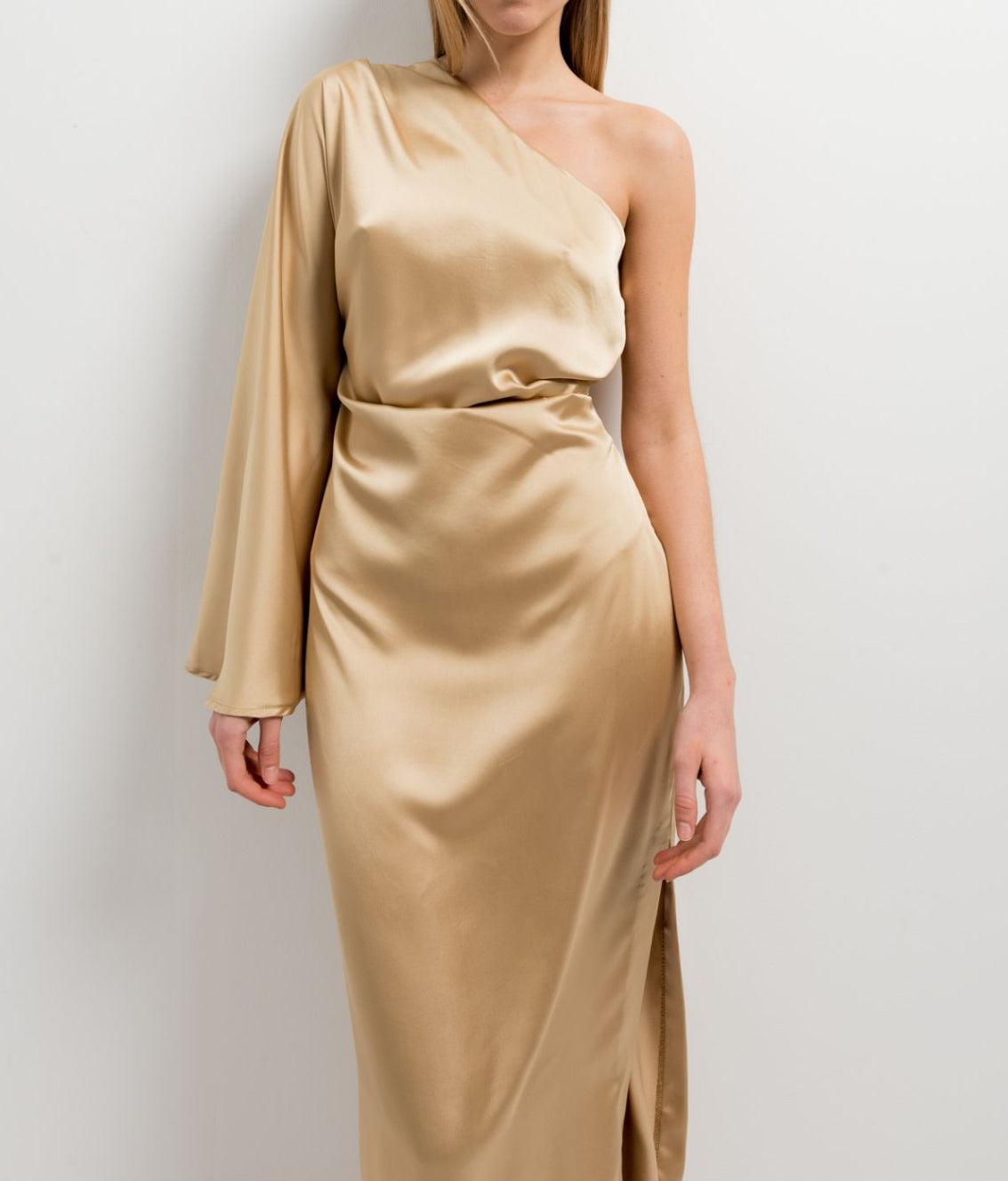 Asymetric midi dress