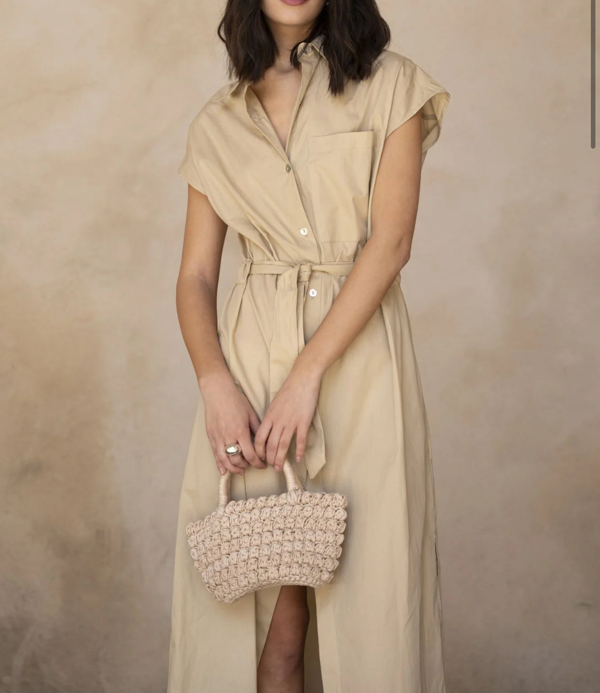 Popelin shirt dress