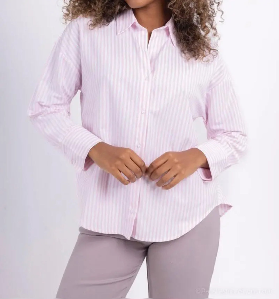 Oversized stripe shirt