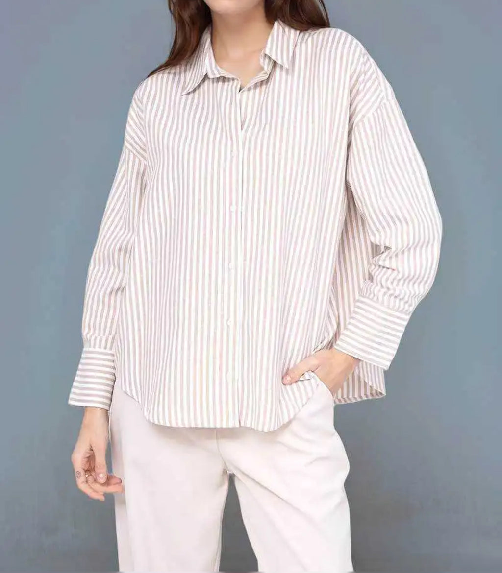 Oversized stripe shirt