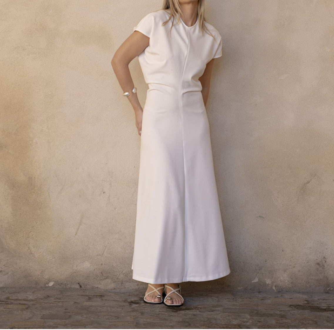 Gathered Midi Dress
