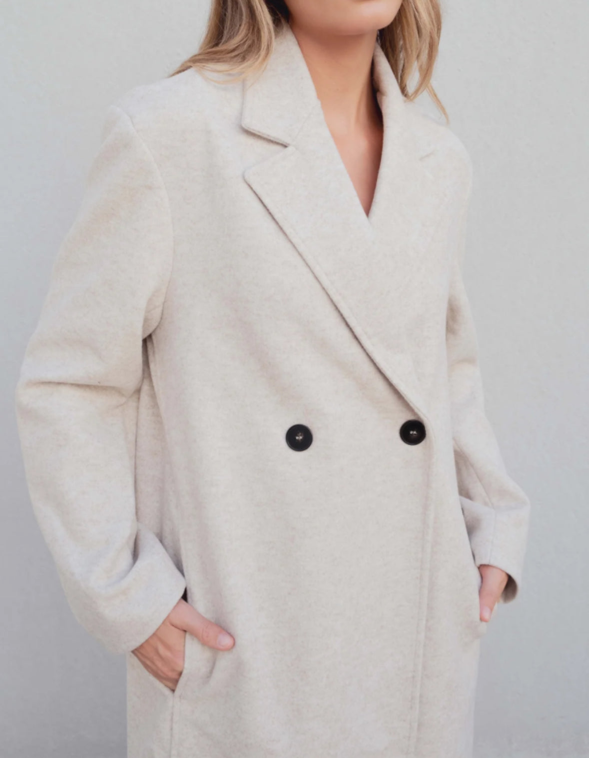 Double-break coat
