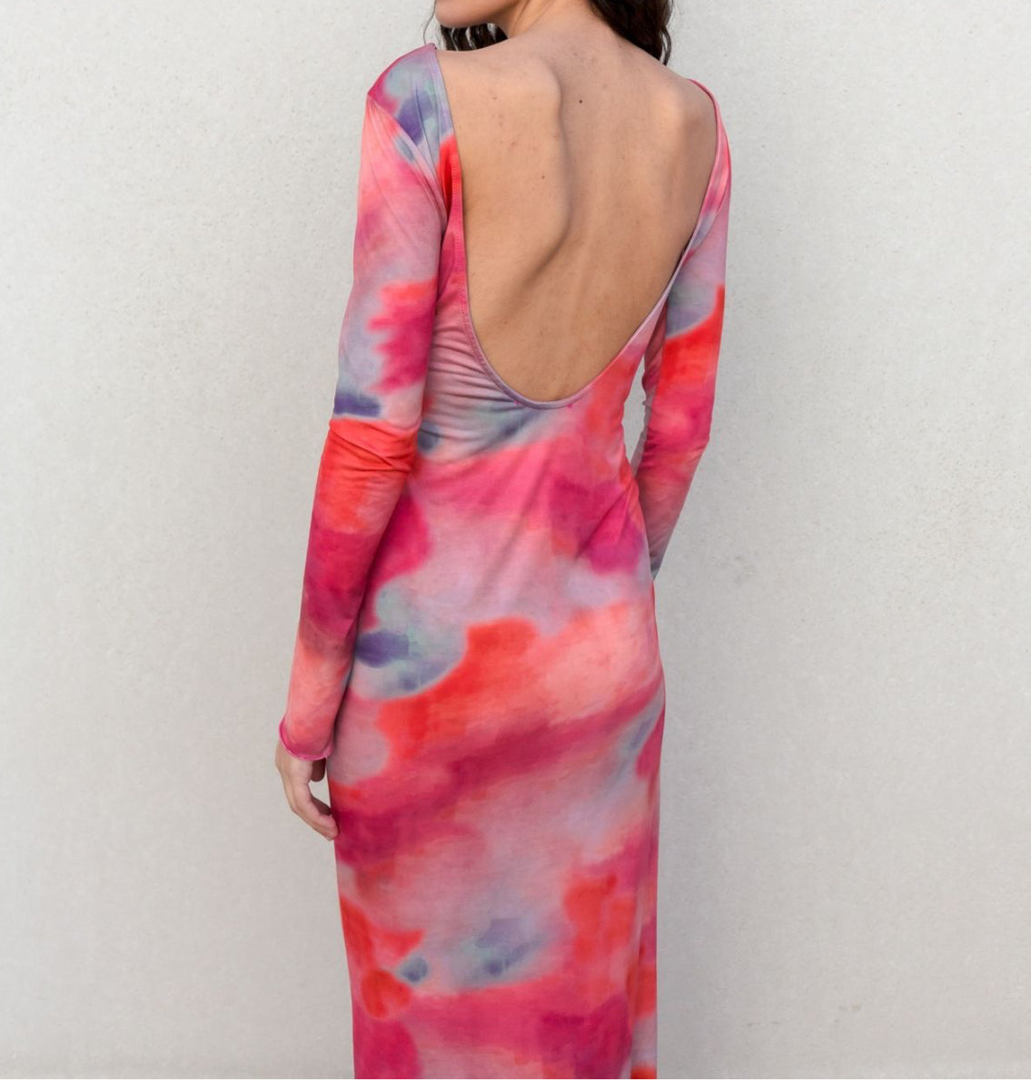 Long printed dress