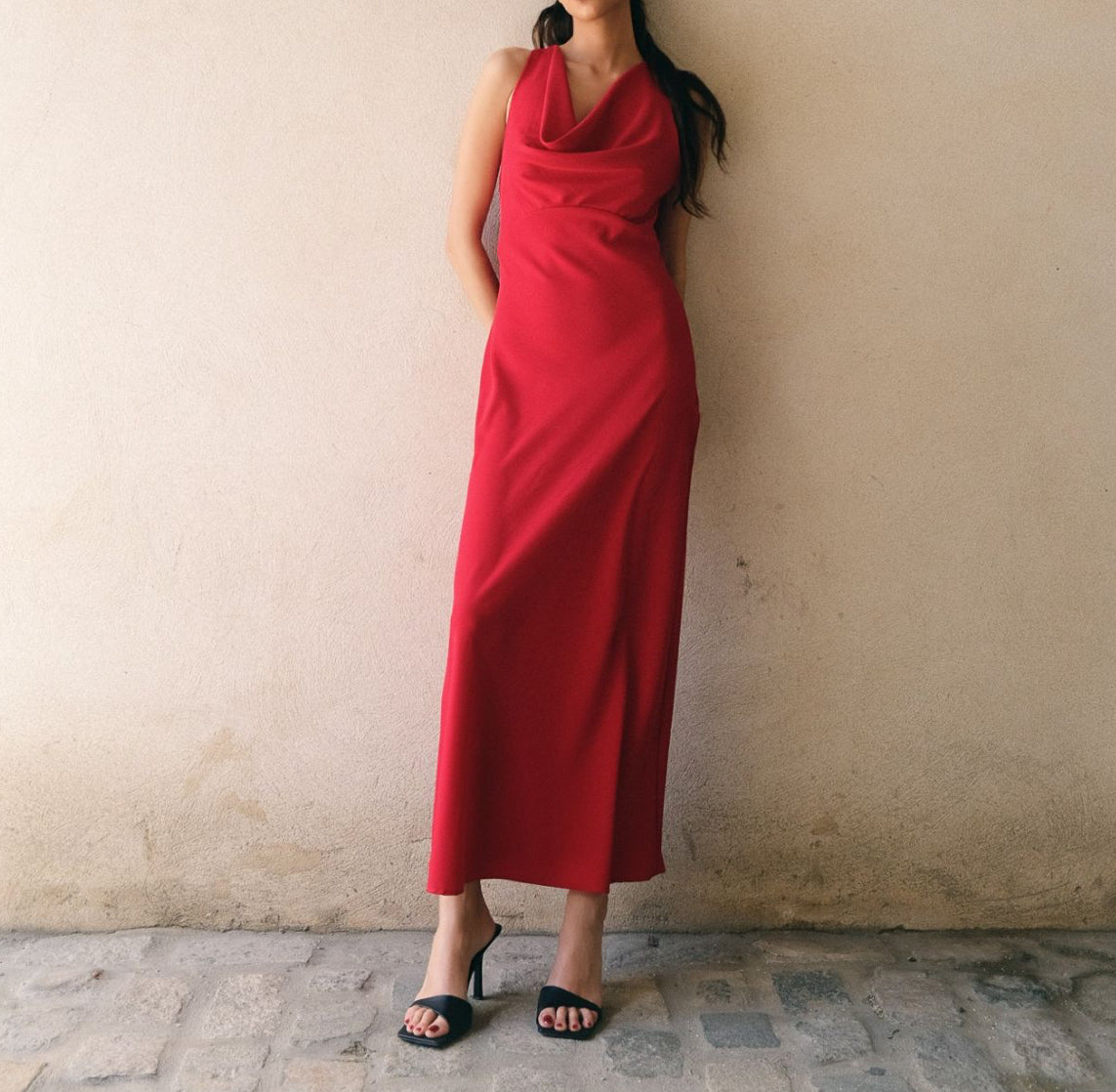 Dress with applique back