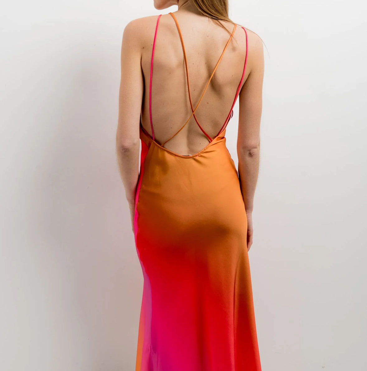Long tie-dye dress