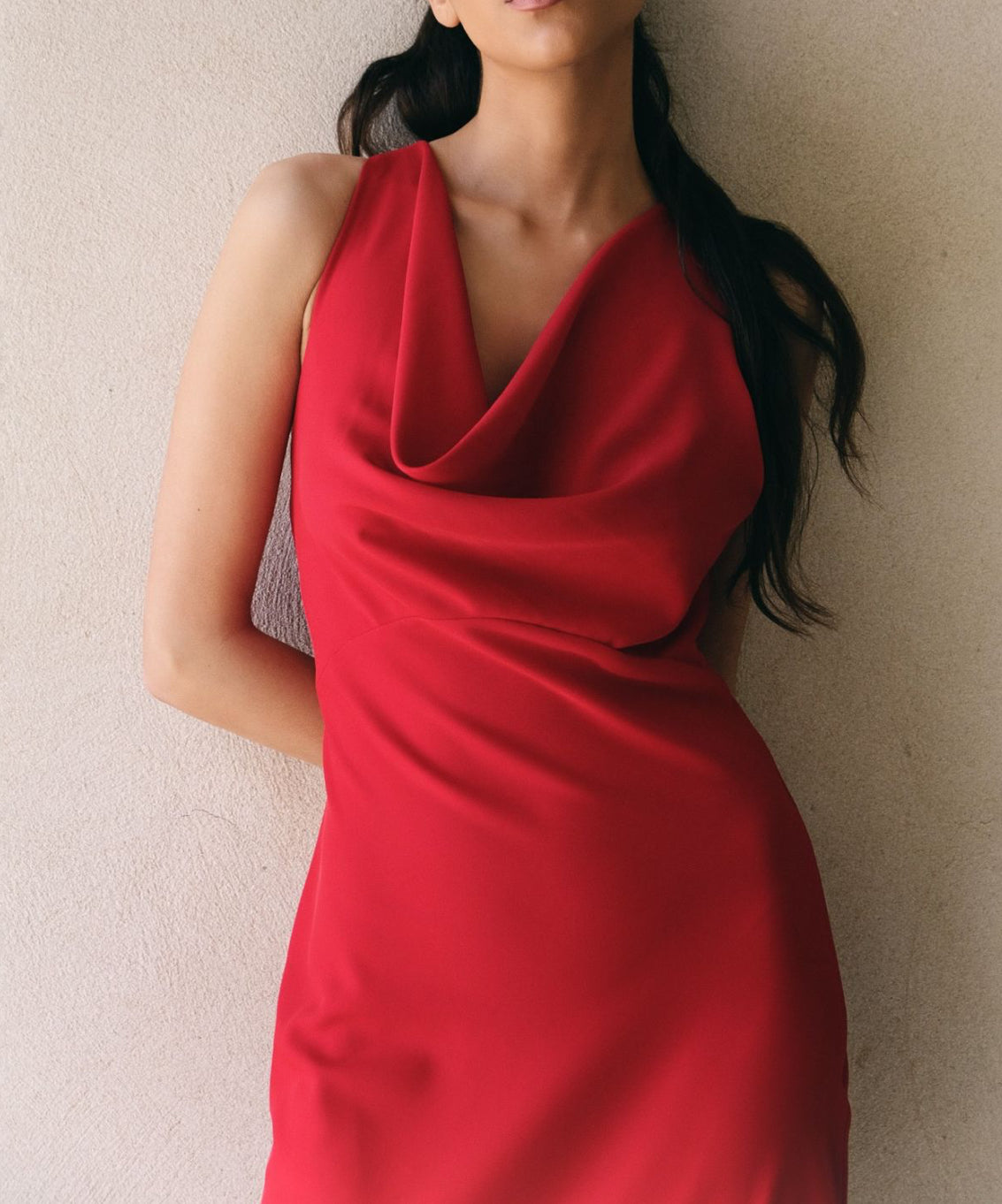 Dress with applique back