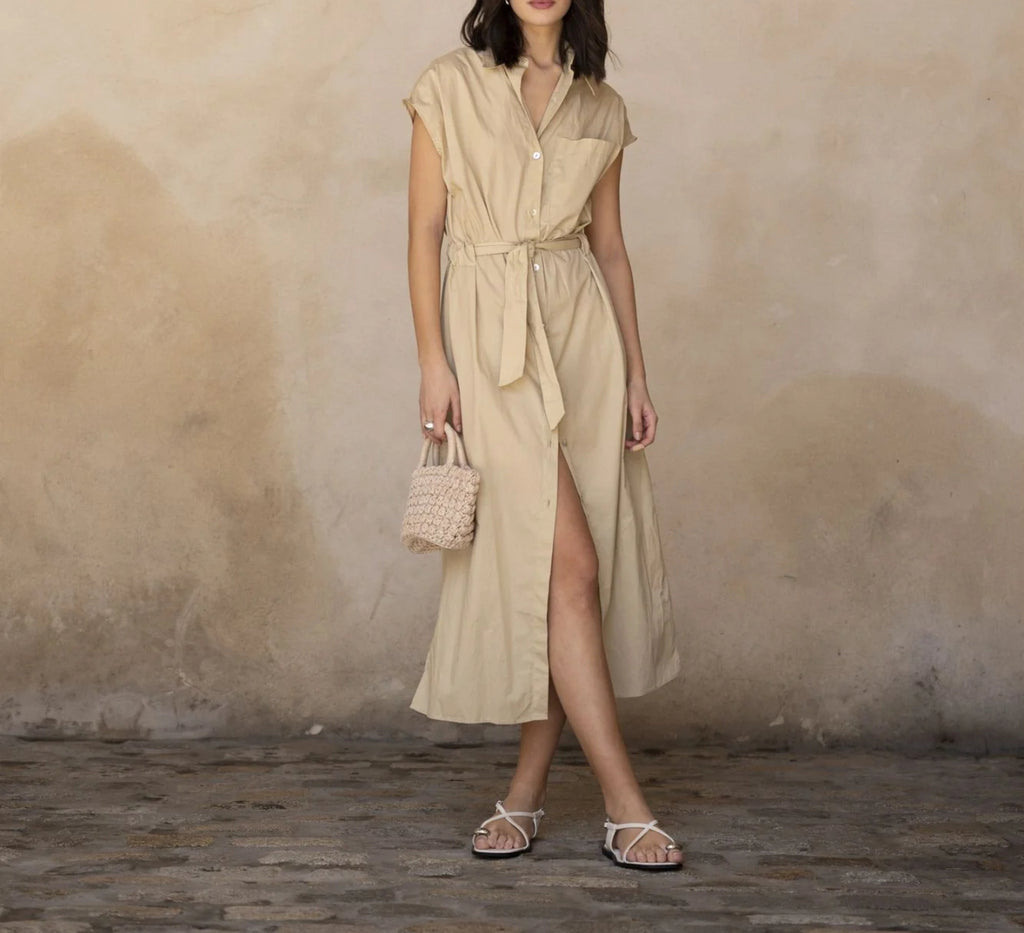 Popelin shirt dress