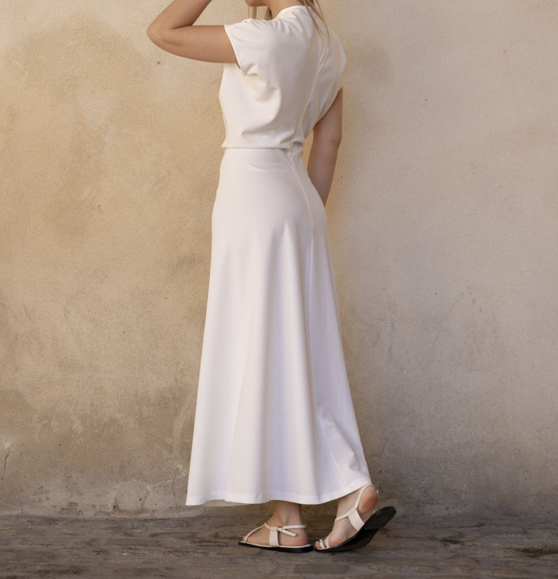 Gathered Midi Dress