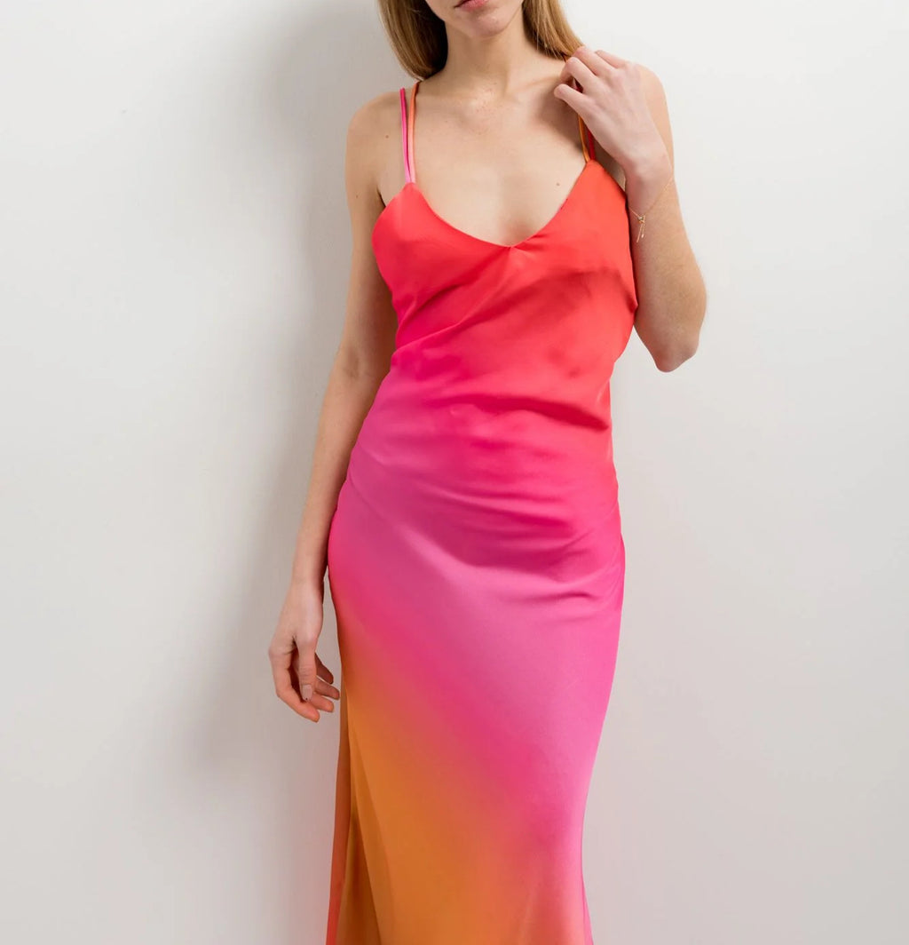 Long tie-dye dress