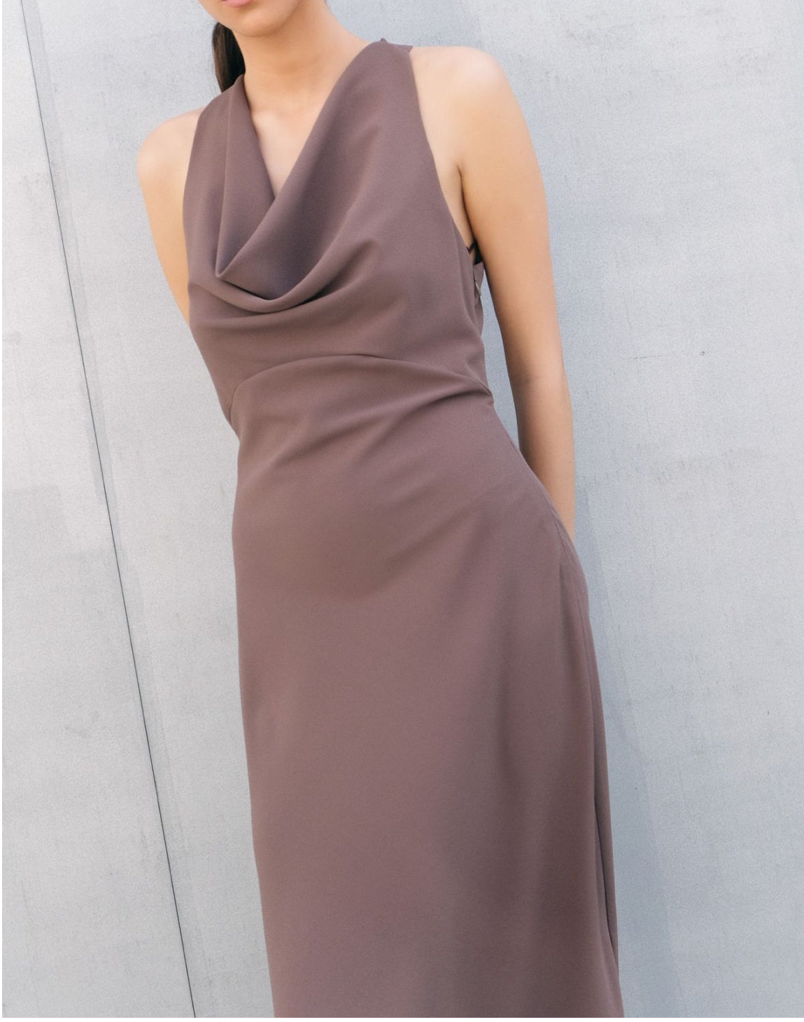 Dress with applique back