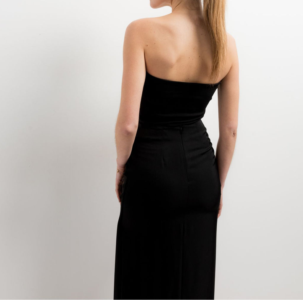 Wrap midi skirt