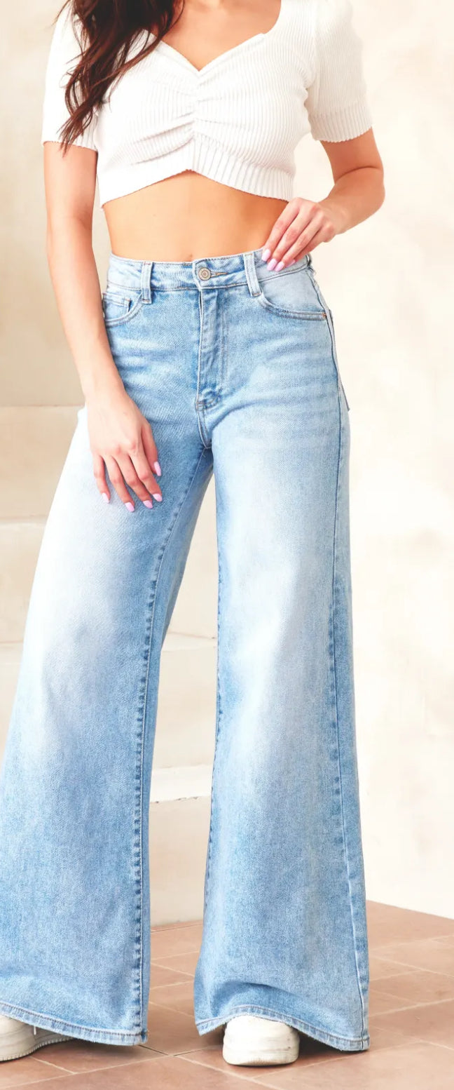 Jean palazzo fit full lenght