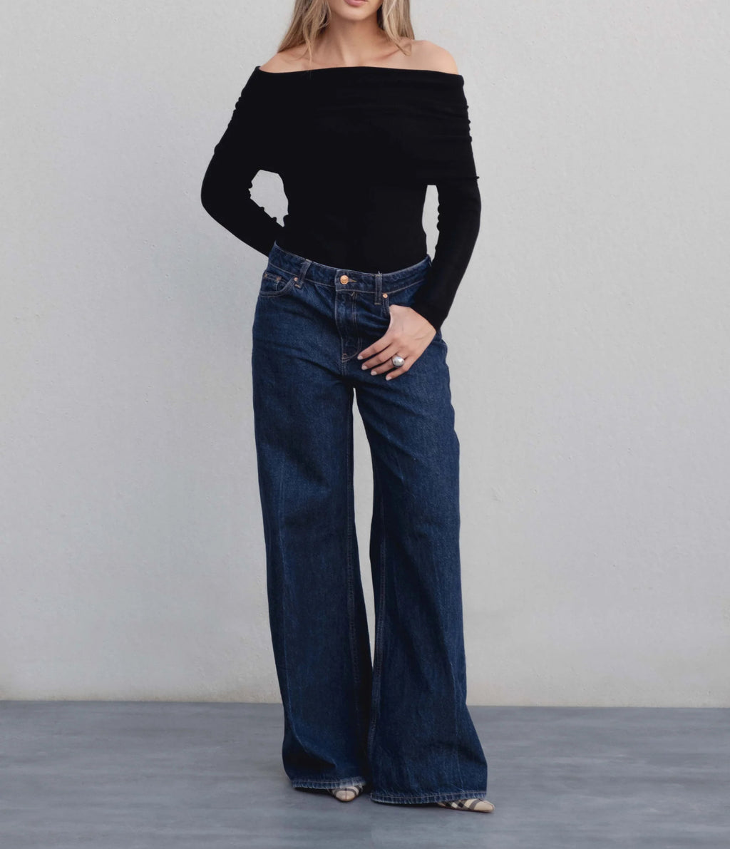 Off-shoulder sweater