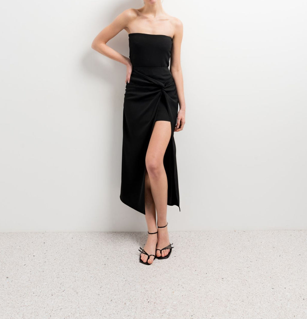 WRAP MIDI SKIRT