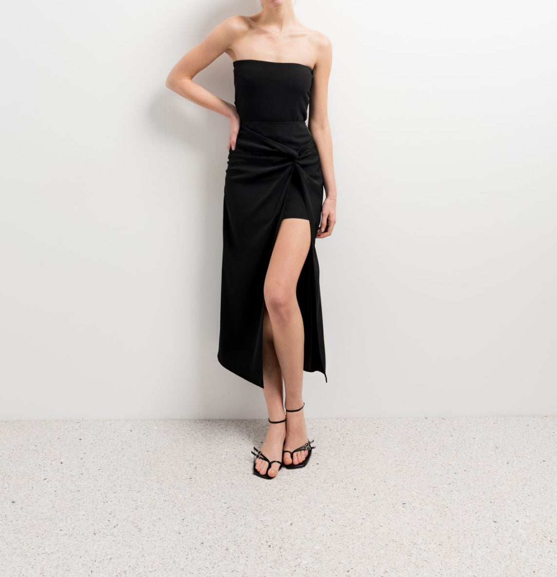 WRAP MIDI SKIRT