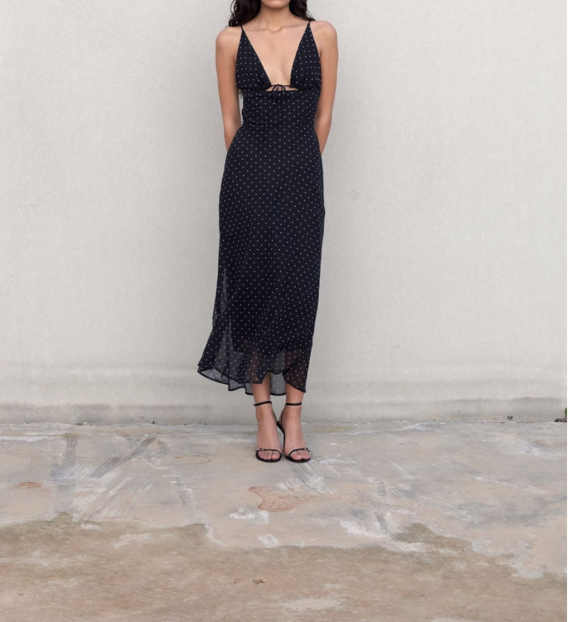 Printed midi dress