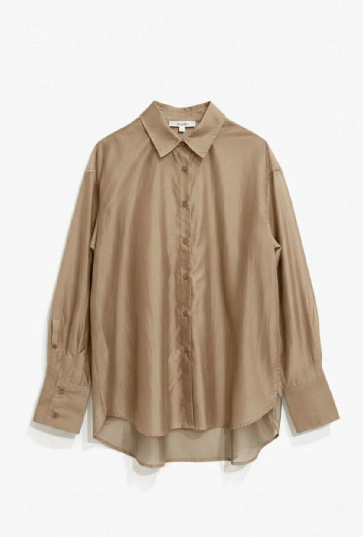 Oversized Sheer Lyocell Shirt
