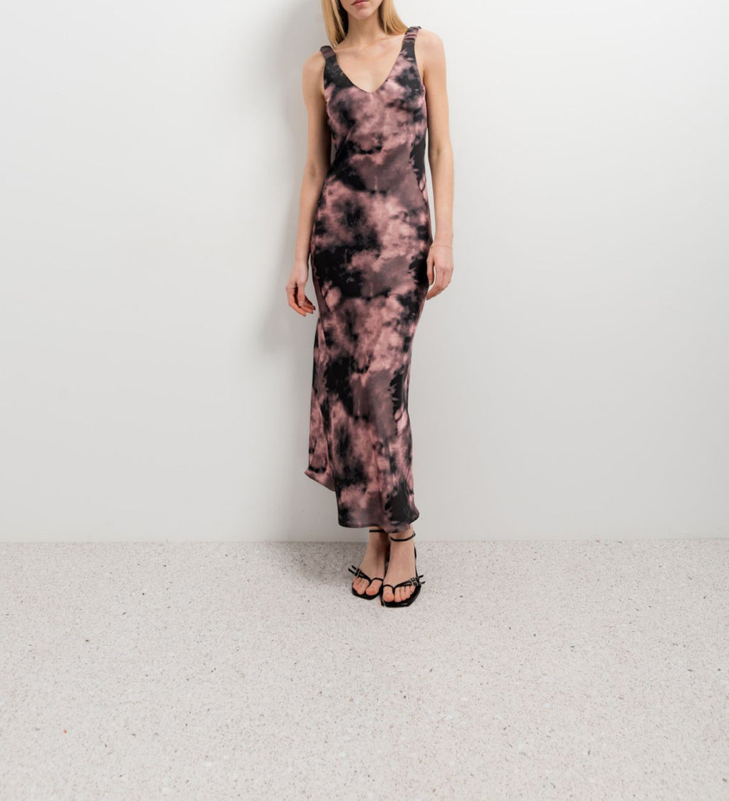 Tie-dye print dress