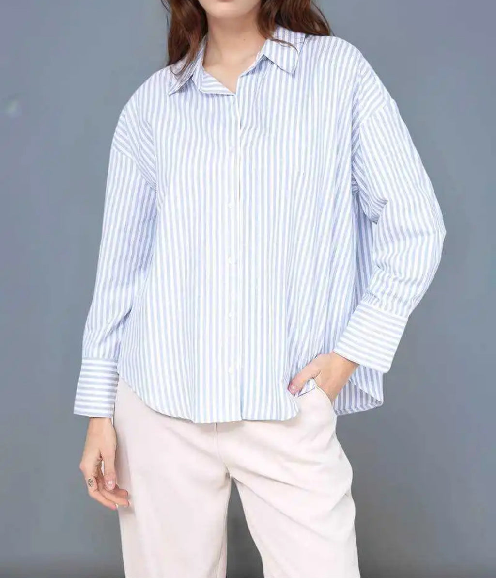 Oversized stripe shirt