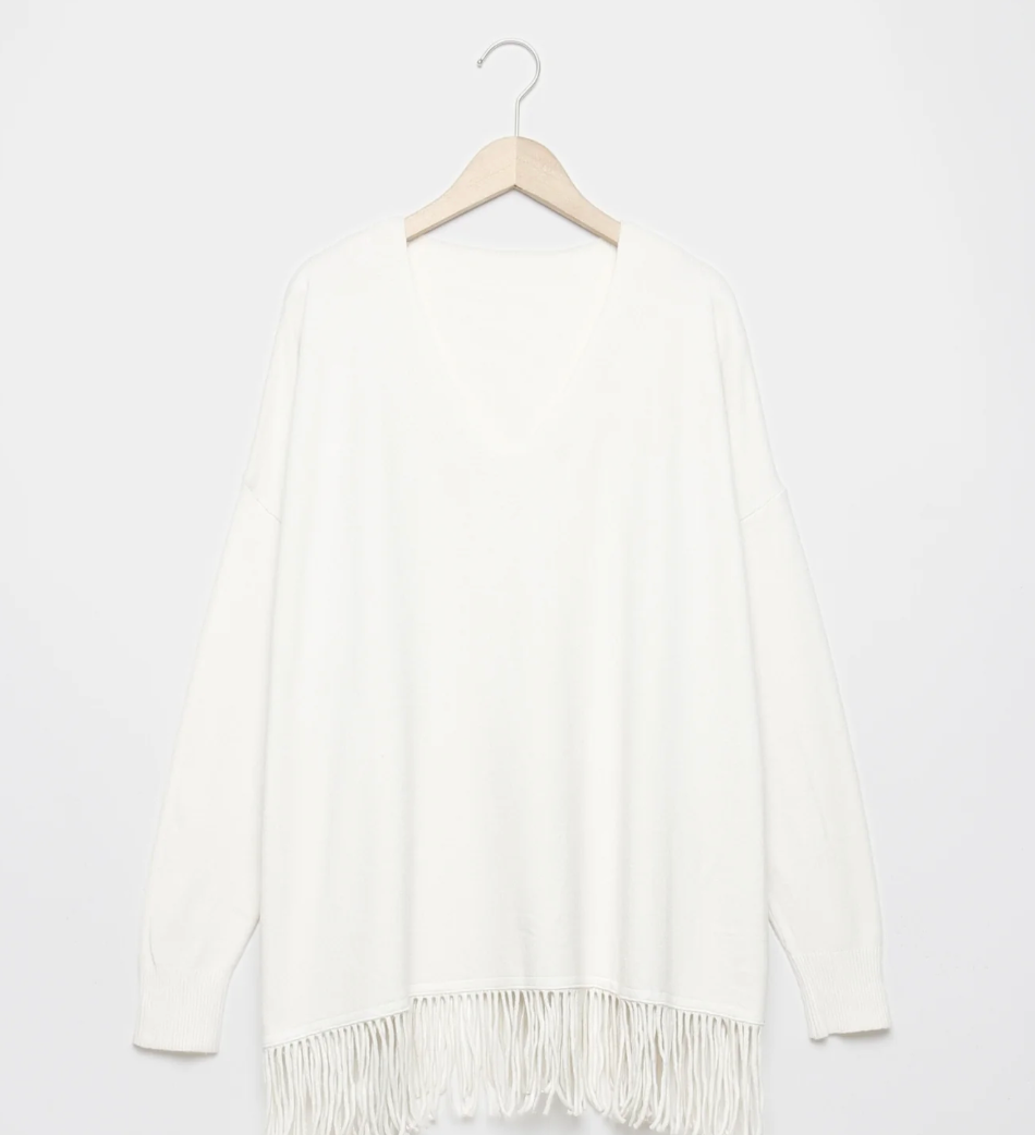 Fringe sweater